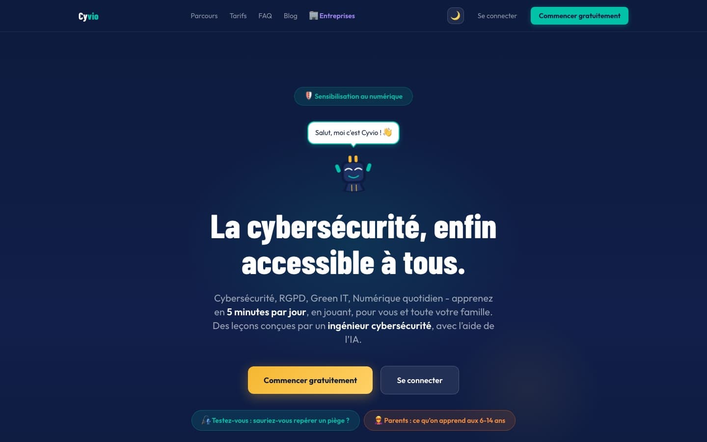 Page d’accueil