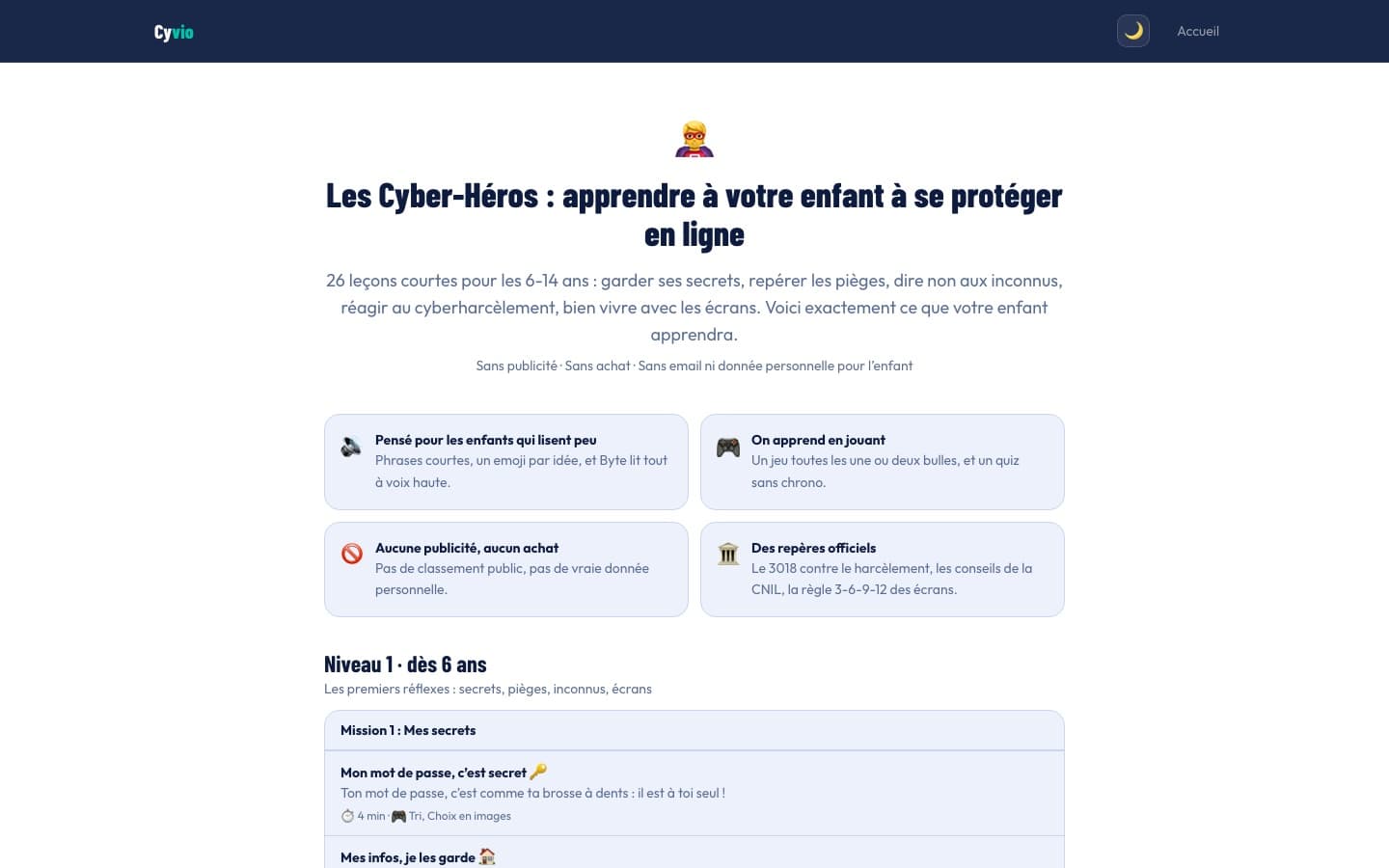 Programme Cyber-Héros